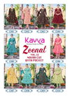 Zeenat Vol 12 By Kavya Capsule Foil Printed Readymade Suits Wholesale Shop In Surat

